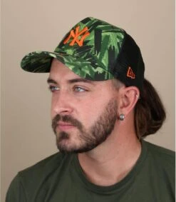 NEW ERA Trucker Seasonal Camo NY Green