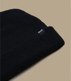 HUF Usual Beanie Black -Mode Chapeaux Magasin usual beanie black 1