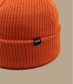 HUF Usual Beanie Safety Orange -Mode Chapeaux Magasin usual beanie safety orange 1