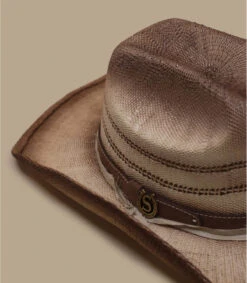 Stetson Western Toyo Brown Blurred Natural -Mode Chapeaux Magasin western toyo brown blurred natural 2