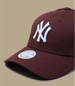 NEW ERA Wmn League Ess 9Forty NY Walnut Brown -Mode Chapeaux Magasin wmn league ess 9forty ny walnut brown 2